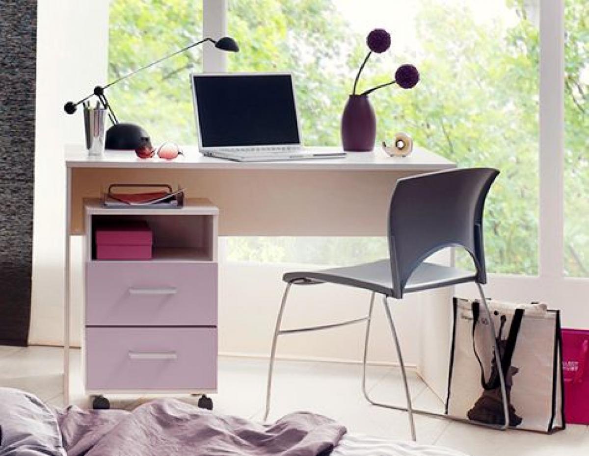Schreibtisch Gillian 09 mit Bettkasten Jugendzimmer Bettgestelle Farbauswahl NEU