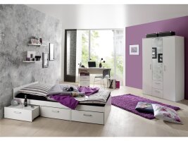 5er-Set (Bett+Schreibtisch+Schrank)