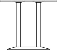 Big Bistro Quadrat Stehtisch 20003