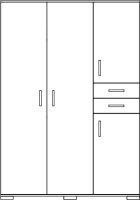 STORADO Sienna Kleiderschrank 20062